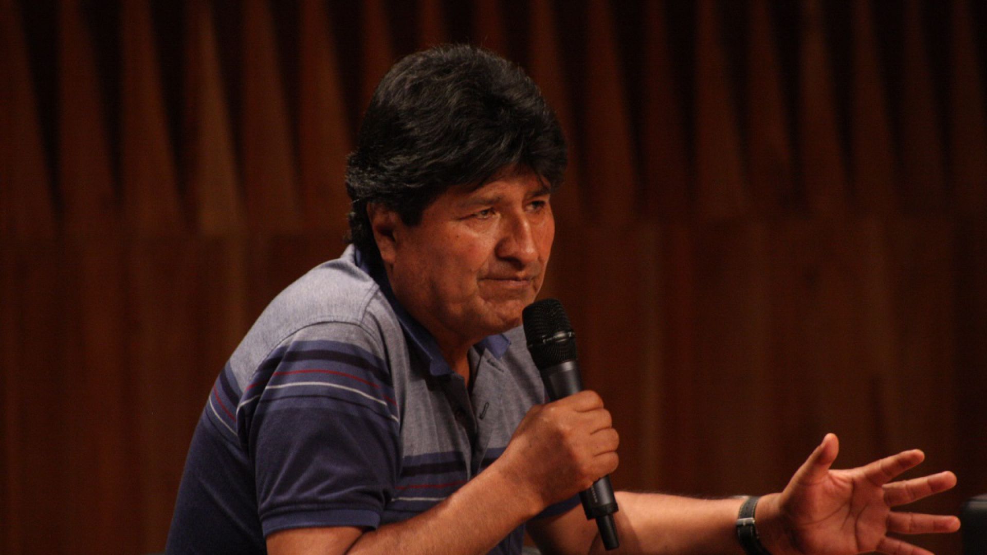 Encuentro en el CCK con Evo Morales: 