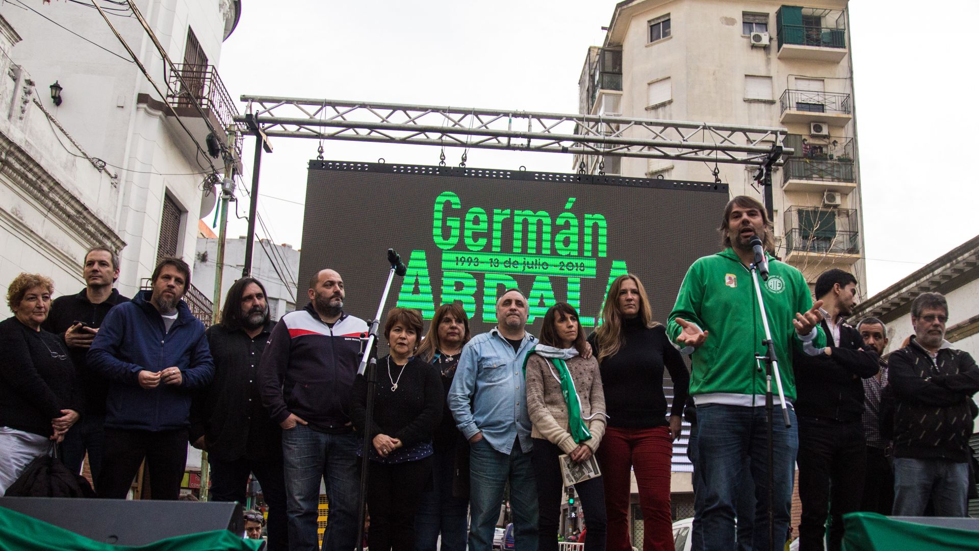 Homenaje a Germán Abdala de ATE Capital