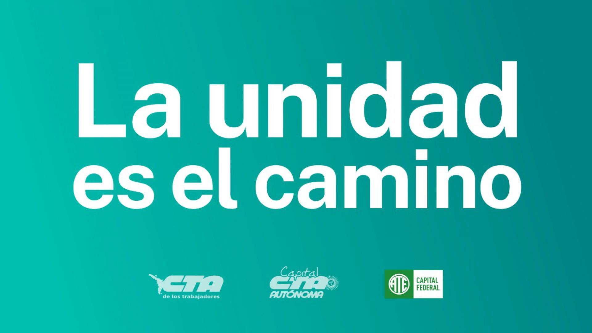 La unidad es el camino