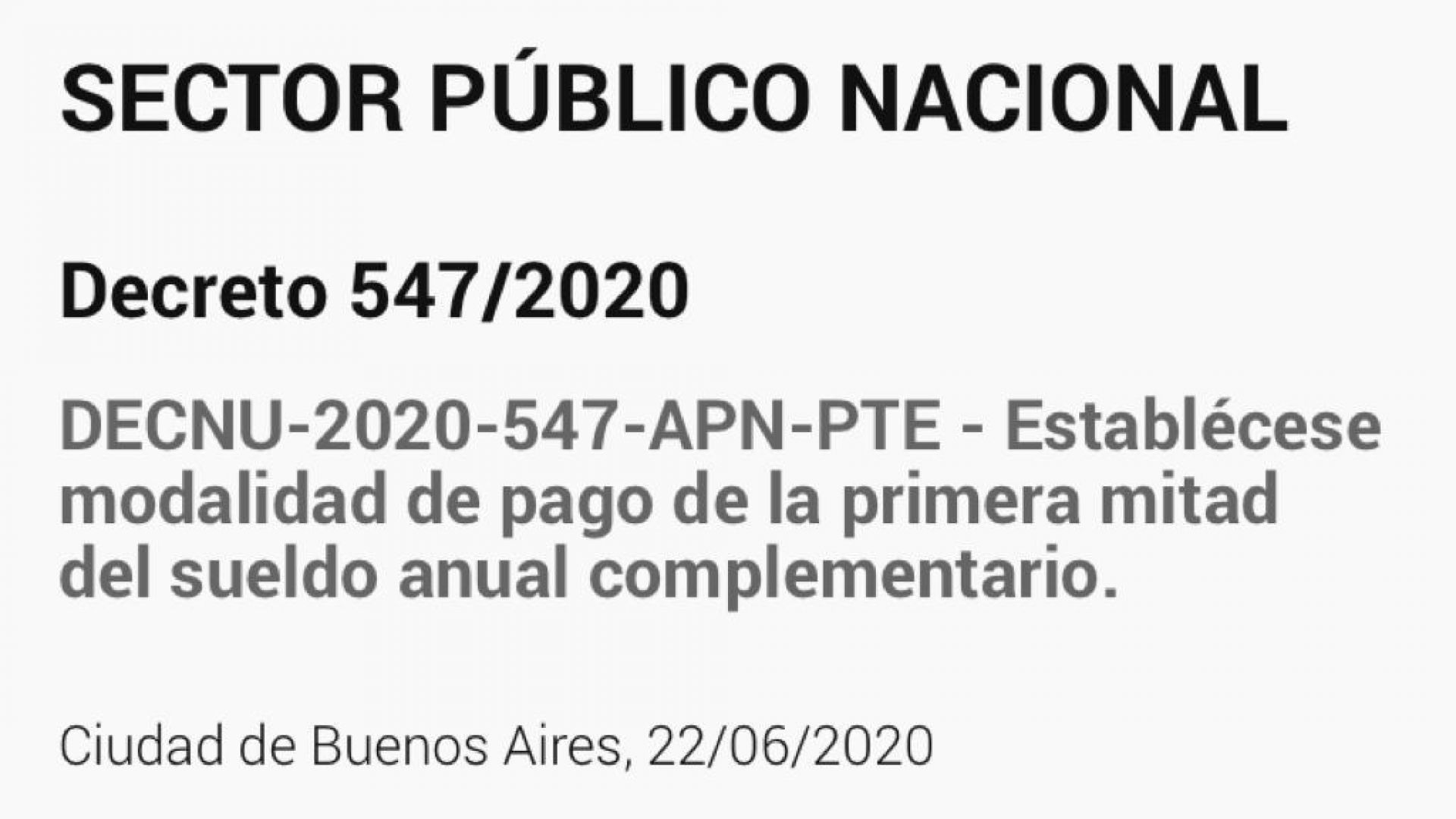 El Gobierno oficializó el pago del aguinaldo en cuotas para los y las trabajadoras estatales