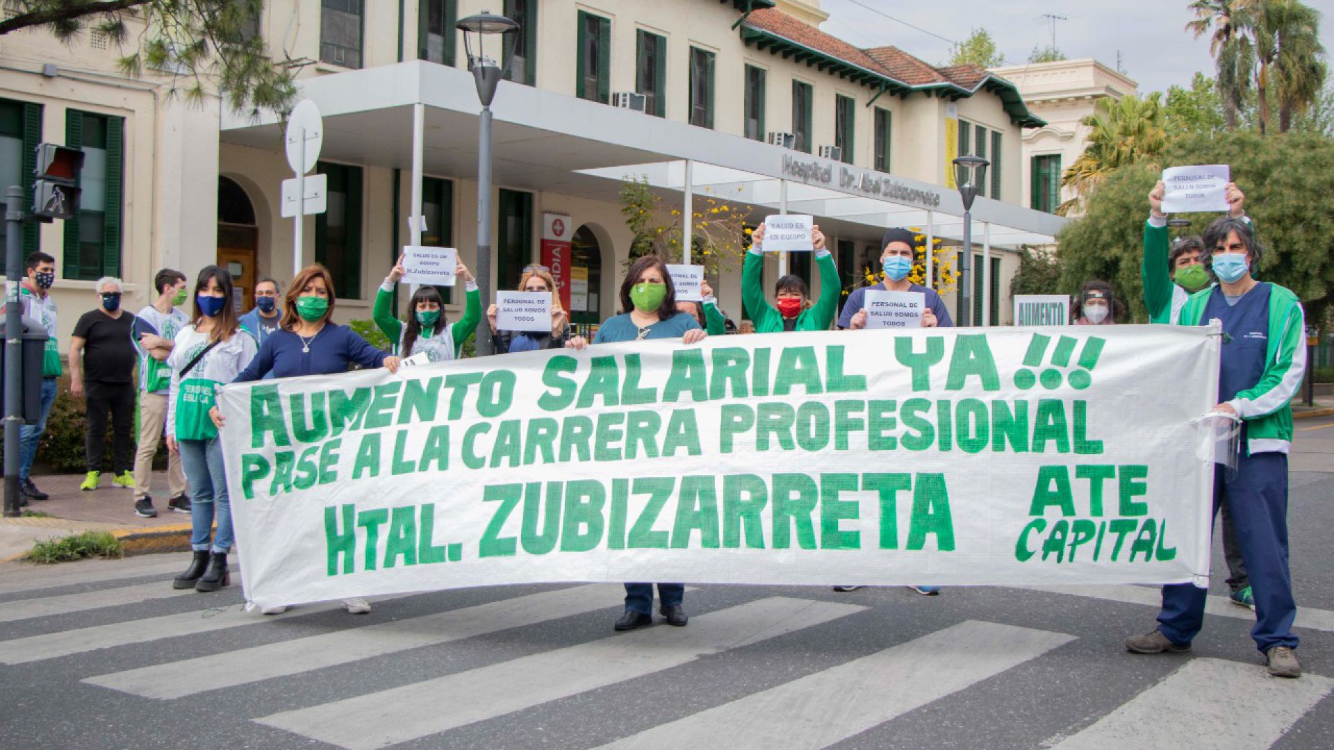 Numerosa Jornada de Protesta en los Hospitales Porteños