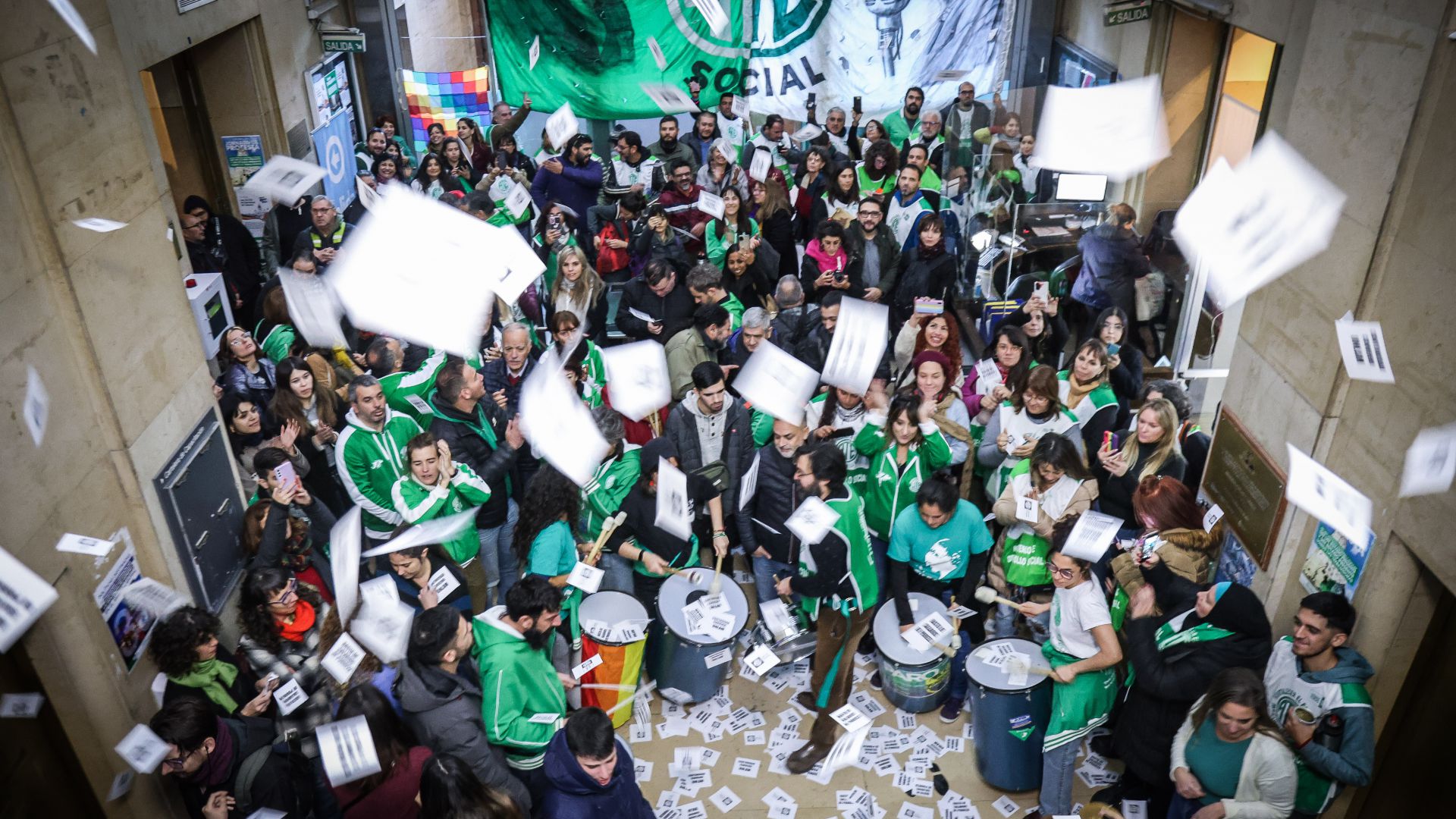 Jornada de protesta en el Ministerio Desarrollo Social de la Nación