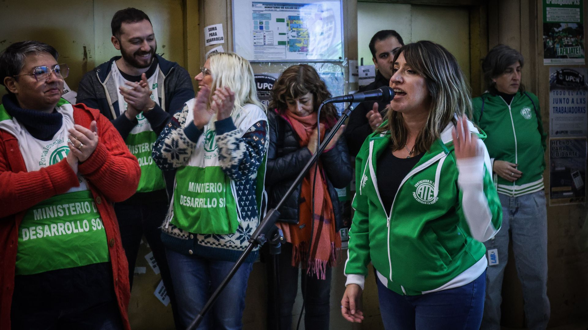 Jornada de protesta en el Ministerio Desarrollo Social de la Nación