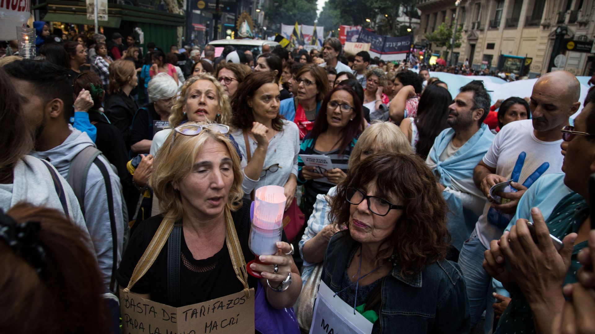 Masiva marcha contra el tarifazo en la Ciudad de Buenos Aires